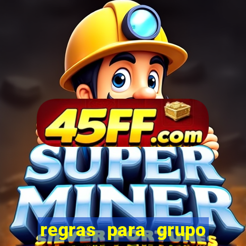 regras para grupo de futebol no whatsapp